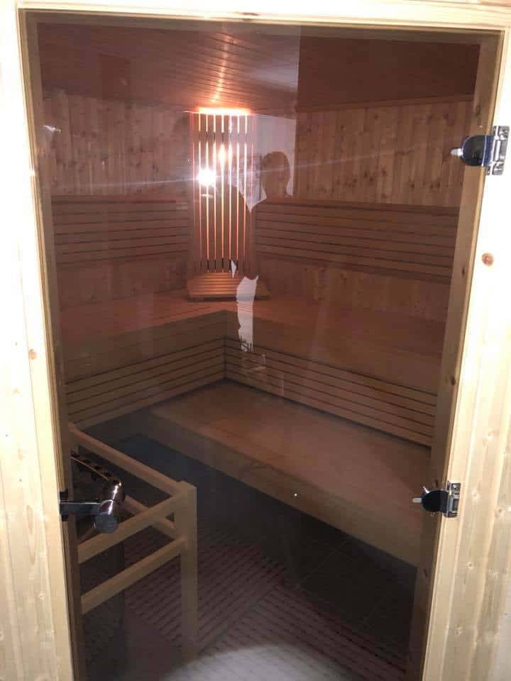 sauna vitre